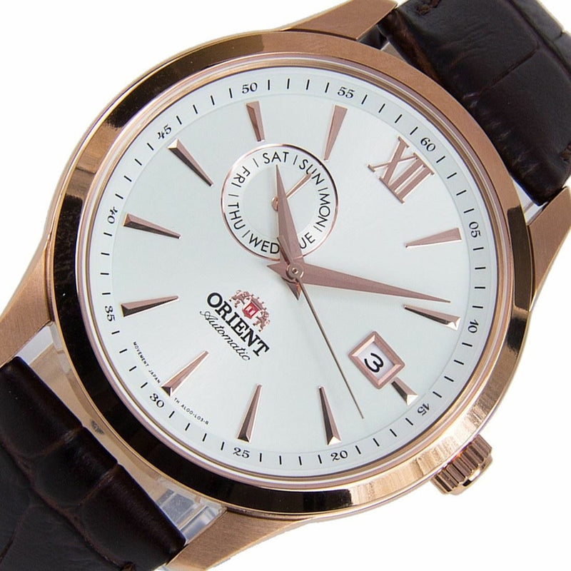 Orient Automatic Leather Bracelet Mens Watch