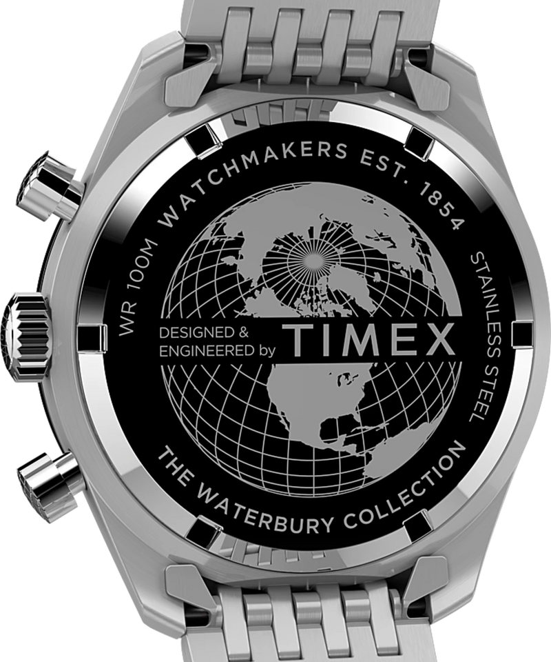 Timex Waterbury Dive Chronograph Stainless Steel Bracelet Watch TW2V42400