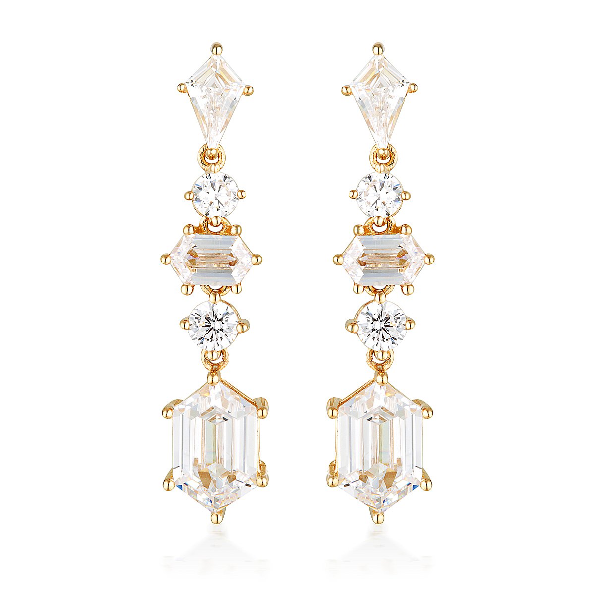 GEORGINI ROCK STAR SWORD GOLD EARRINGS