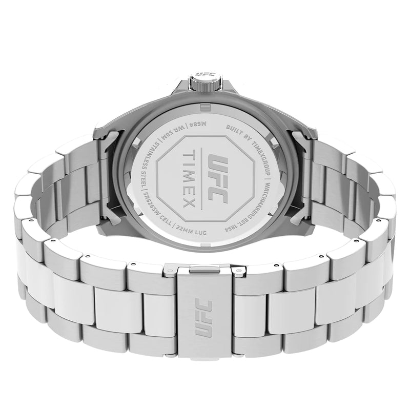 Timex UFC Debut 3-Hand 42.5mm Stainless Steel Band Watch TW2V56600