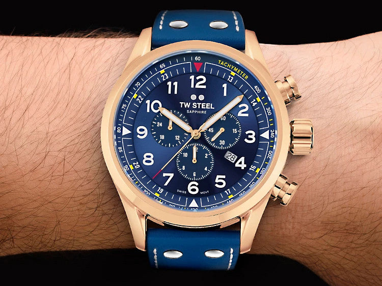 TW Steel Chrono Volante Blue Dial Watch