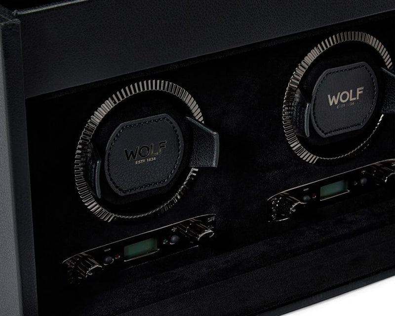 Wolf British Double Watch Winder Black 792202