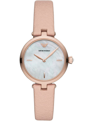 Emporio Armani Women's Arianna Nude Leather Watch AR11199
