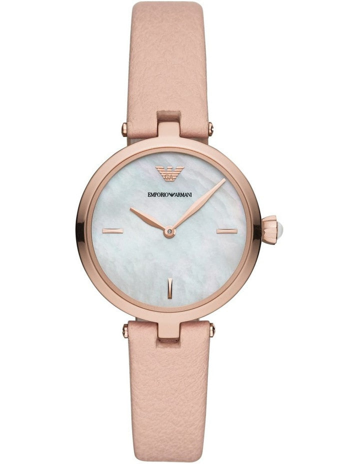 Emporio Armani Women's Arianna Nude Leather Watch AR11199