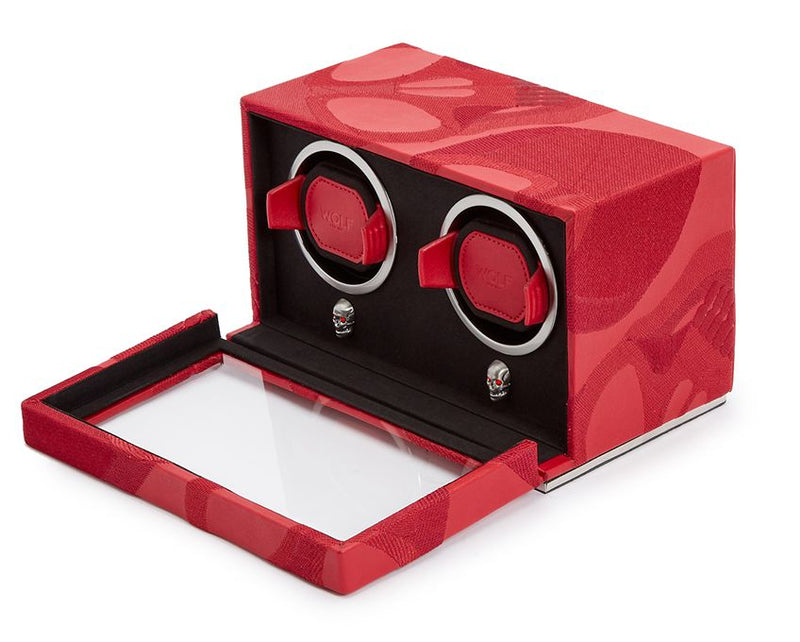 Wolf Memento Mori Double Cub Watch Winder