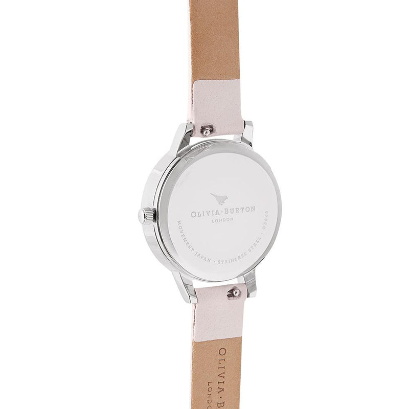 Olivia Burton Semi Precious Silver Blossom Watch - Silver