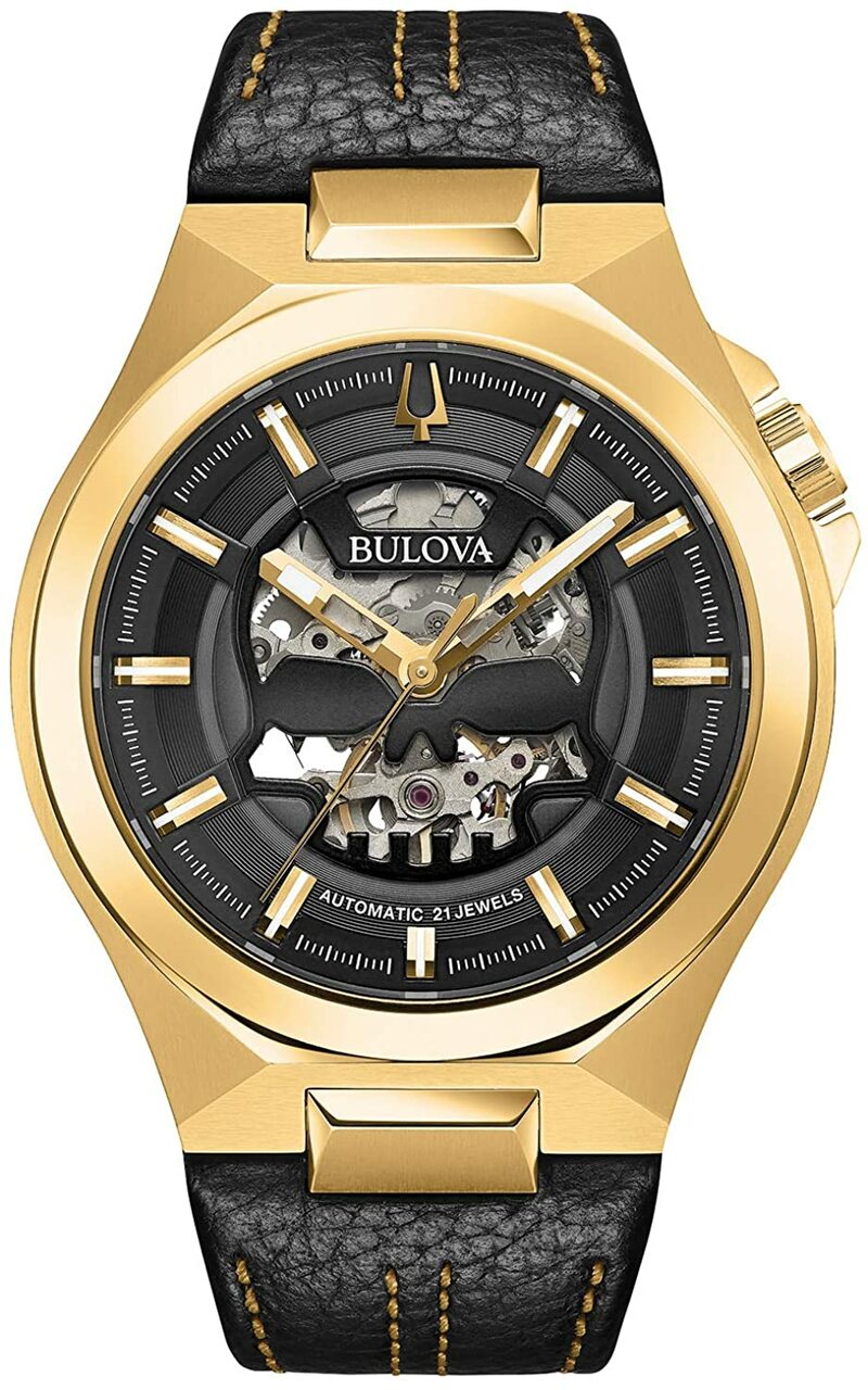 Bulova Skeleton Dial Automatic Mens Watch 97A148 