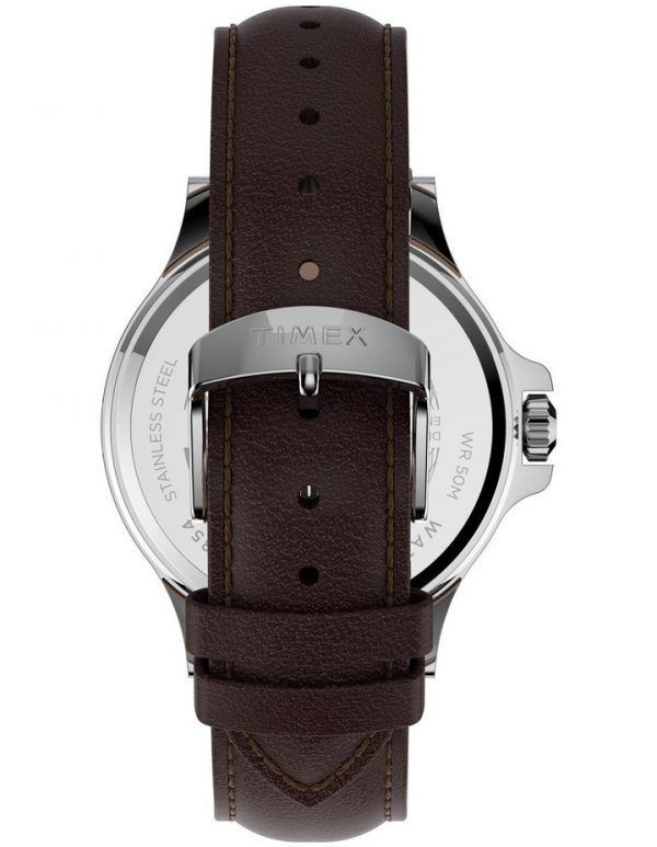 Timex Harbourside Brown Leather Watch TW2U13000