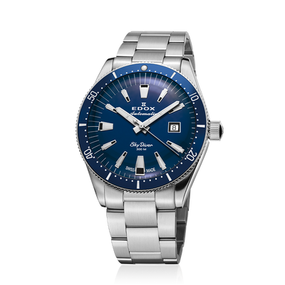 Edox Skydiver Automatic Blue Dial Men's Watch 801263BUMBUIN