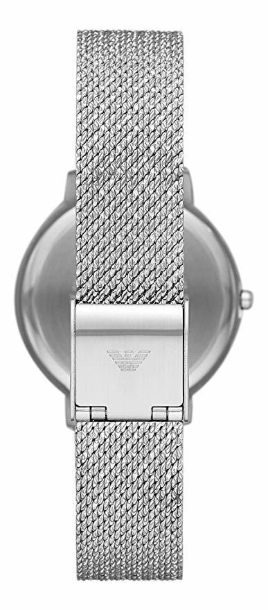 Emporio Armani Two-Hand Stainless Steel Watch And Earrings Gift Set