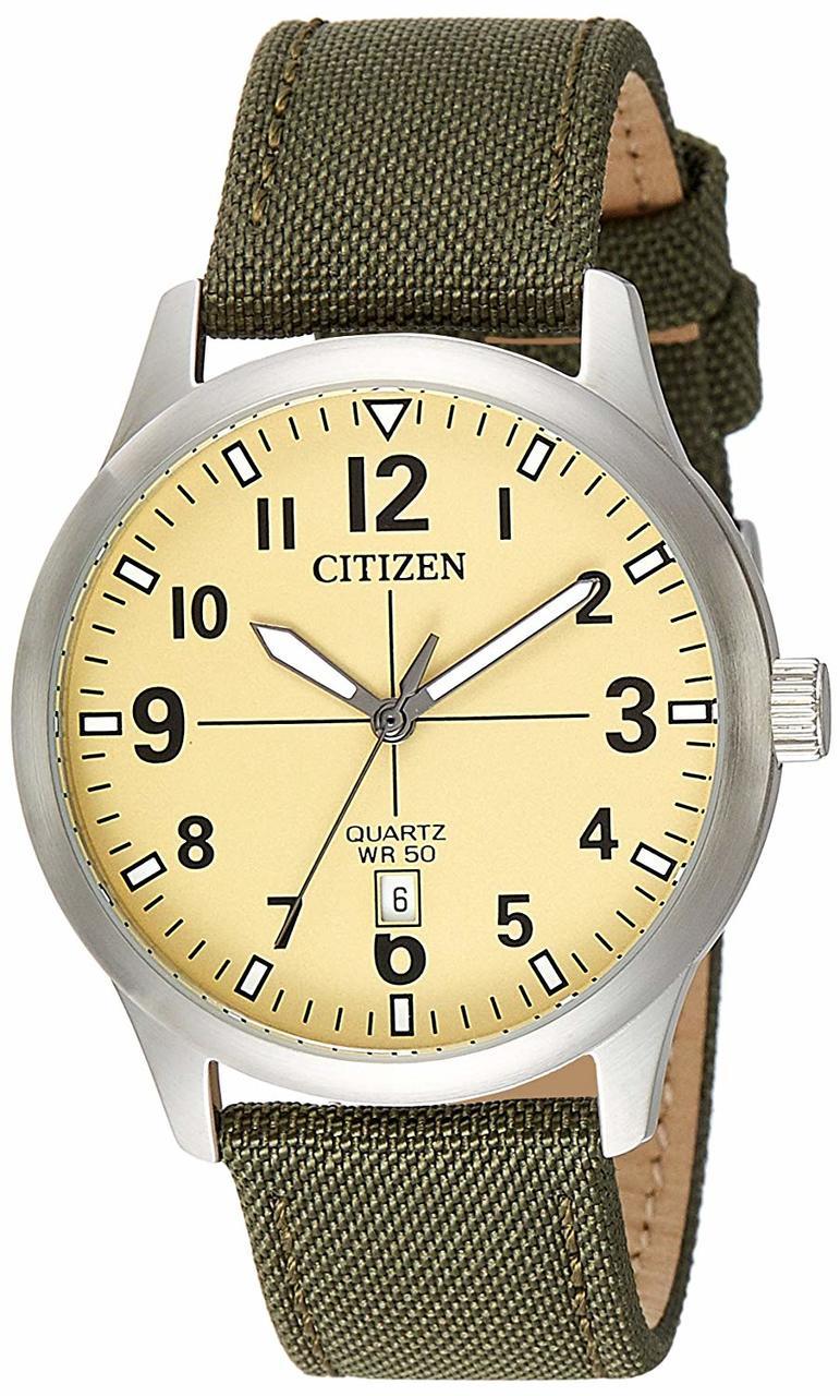 Citizen Quartz Champagne Dial Mens Watch