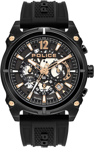 Police Antrim Black Silicone Watch PL.16020JSB/61P