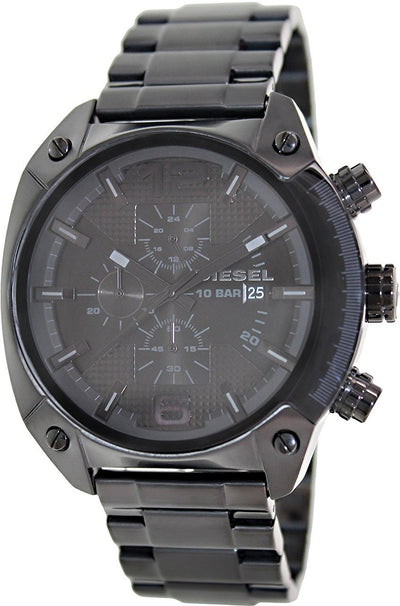 Diesel Advanced Chronograph Black Dial Ion Plated Dz4223 Mens Watch