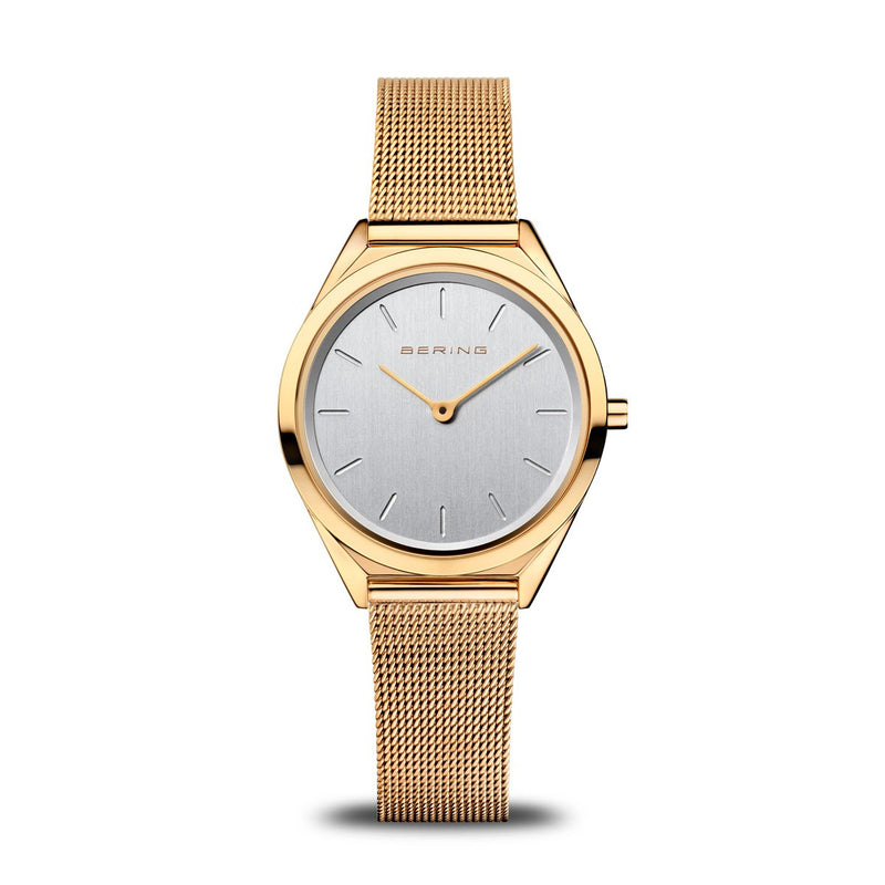 Bering Ultra Slim Polished Gold Watch