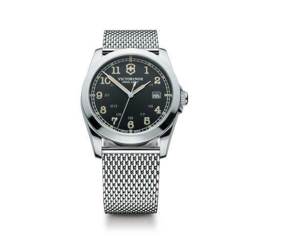 Victorinox Swiss Army Infantry Black Dial Steel Mens Watch