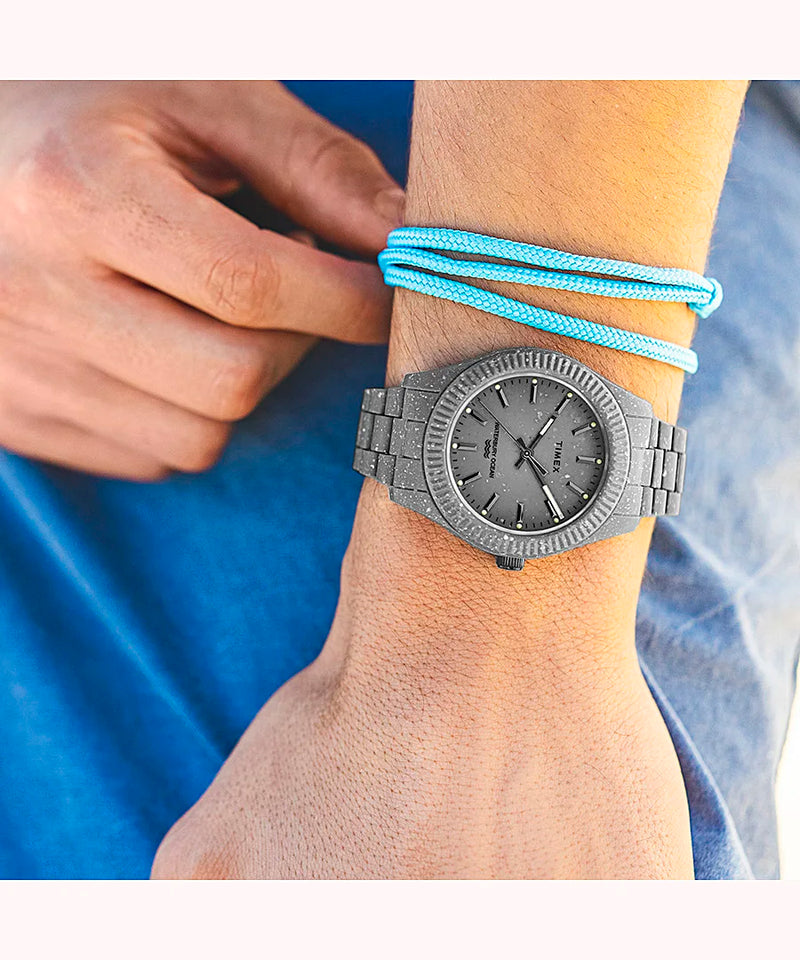 Timex Waterbury Ocean Recycled Plastic Bracelet Watch TW2V37300 Watch Direct