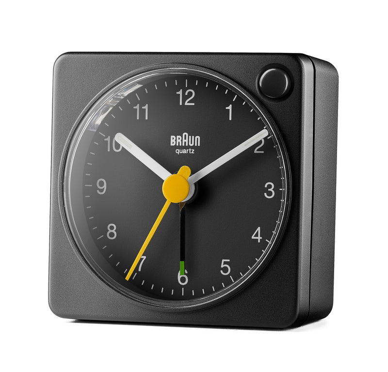 Braun Classic Travel Analogue Alarm Clock Black