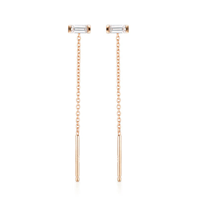 GEORGINI THE LAYERED EDIT TATU EARRING ROSE GOLD