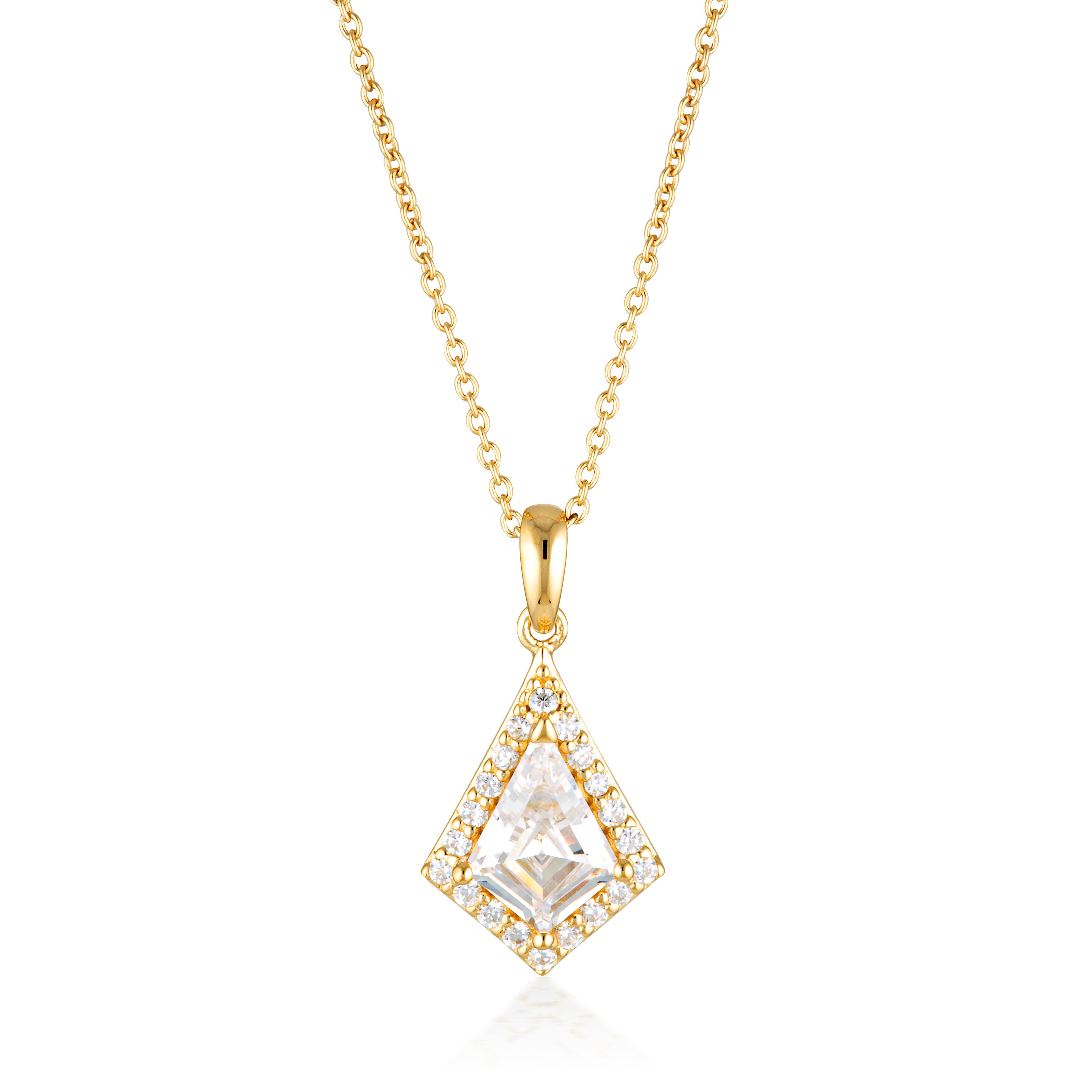 GEORGINI ROCK STAR SHIELD GOLD PENDANT