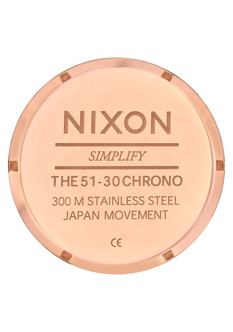 Nixon 51-30 Chrono All Rose Gold Watch A083-897-00