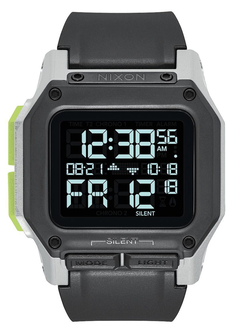 Nixon Regulus Black/White/Lime Watch A1180-3407-00