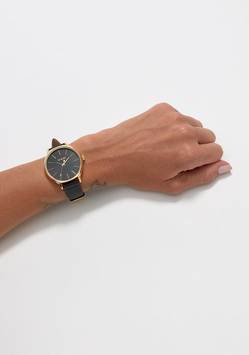 Nixon Clique Leather Watch Gold Women's Watch A1250-513-00