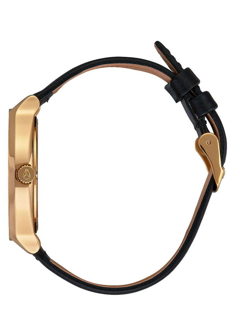 Nixon Clique Leather Watch Gold Women's Watch A1250-513-00