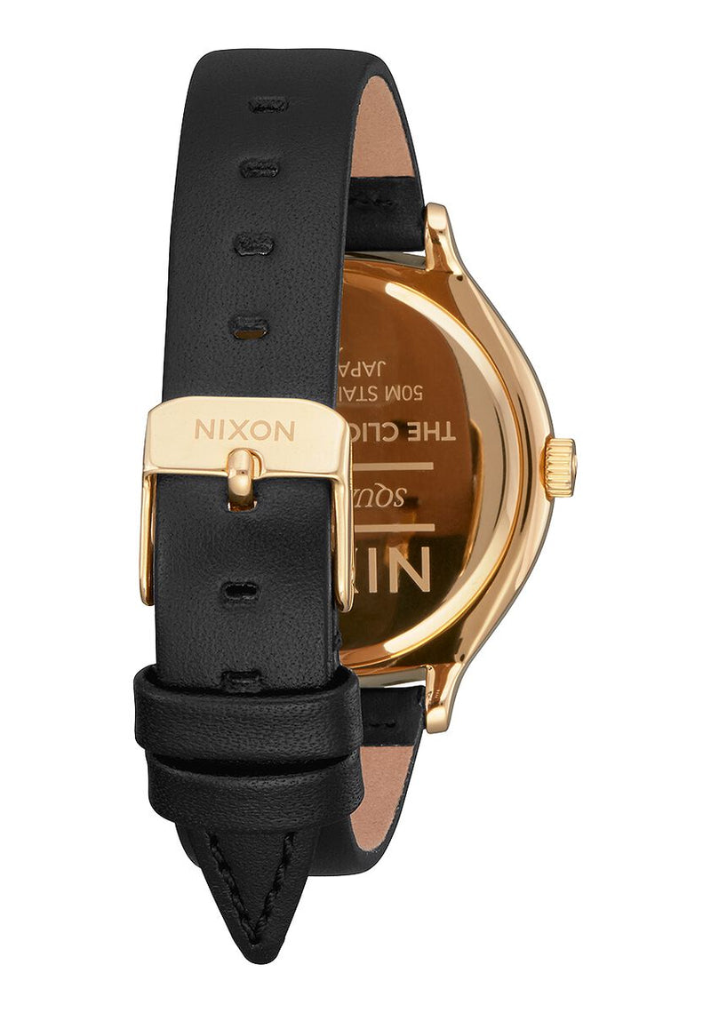 Nixon Clique Leather Watch Gold Women's Watch A1250-513-00