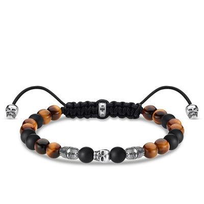 Thomas Sabo Bracelet Brown Skull