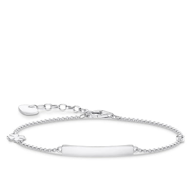 Thomas Sabo Bracelet Classic With  Cloverleaf & White Stone