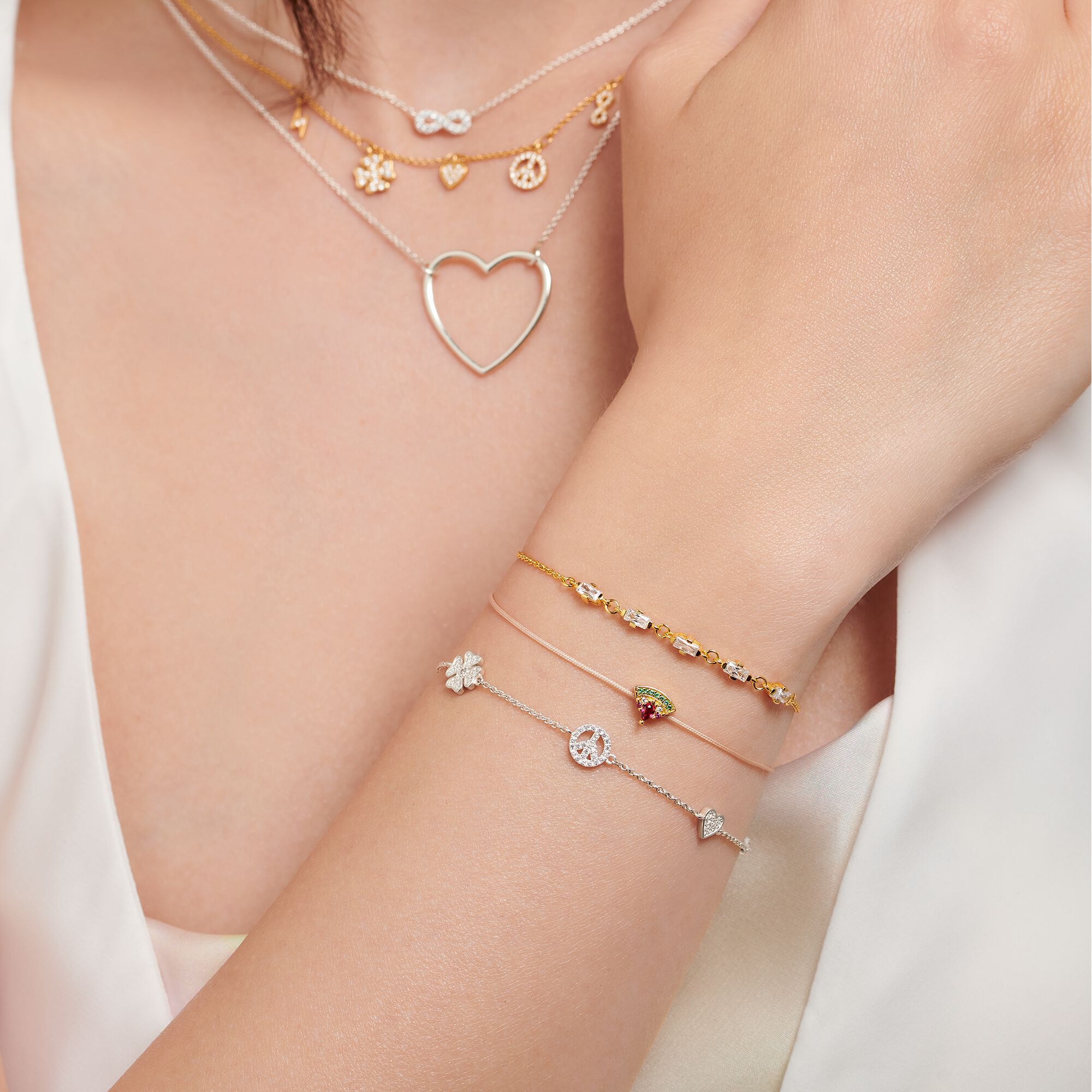 Thomas Sabo Bracelet With Symbols Silver