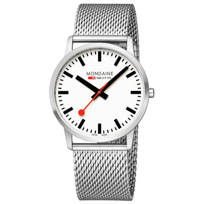 Mondaine Simply Elegant White Dial Mens Watch A638.30350.16SBZ