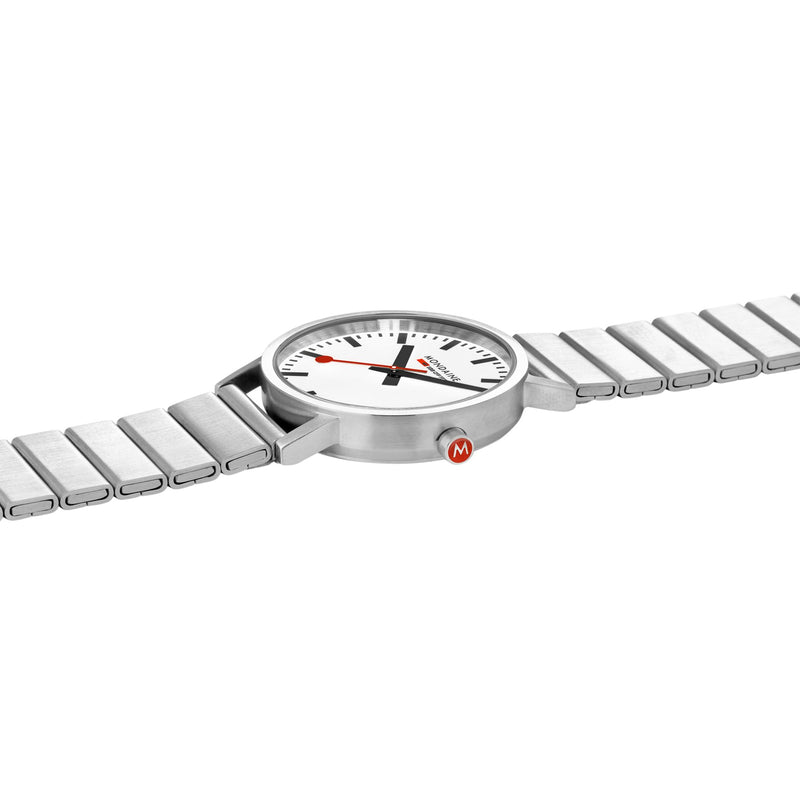 Mondaine Official Classic 36mm Silver Stainless Steel Watch A660.30314.16SBJ