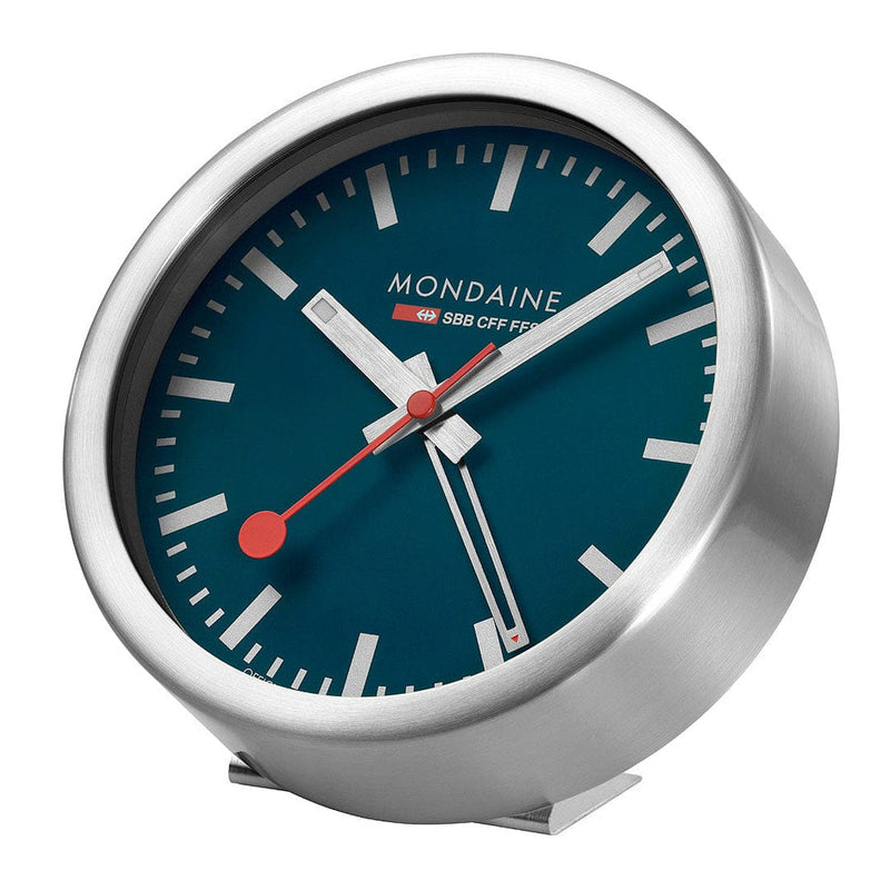 Mondaine Deepest Blue Table and Alarm Clock A997.MCAL.46SBV