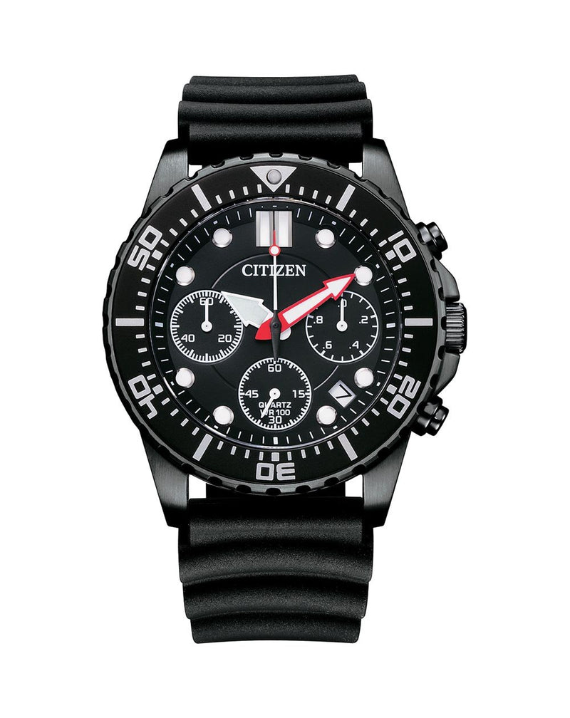 Citizen Quartz Black Chronograph Men's Watch AI5005-13E