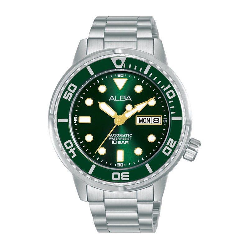 Alba Active Sports Automatic Green Dial Mens Watch AL4243X1