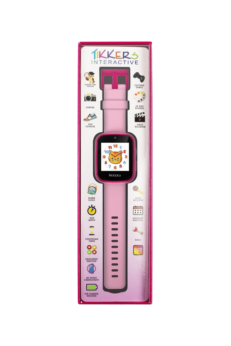 Tikkers Interactive Pink Smart Watch for Kids TK1084PNK