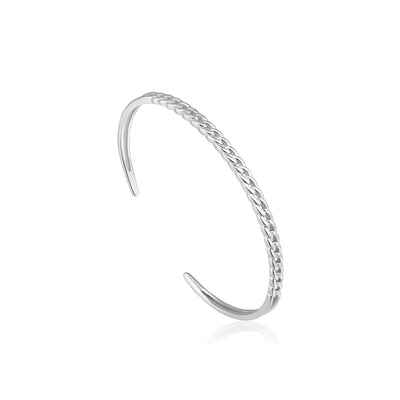 Ania Haie Curb Chain Cuff - Silver