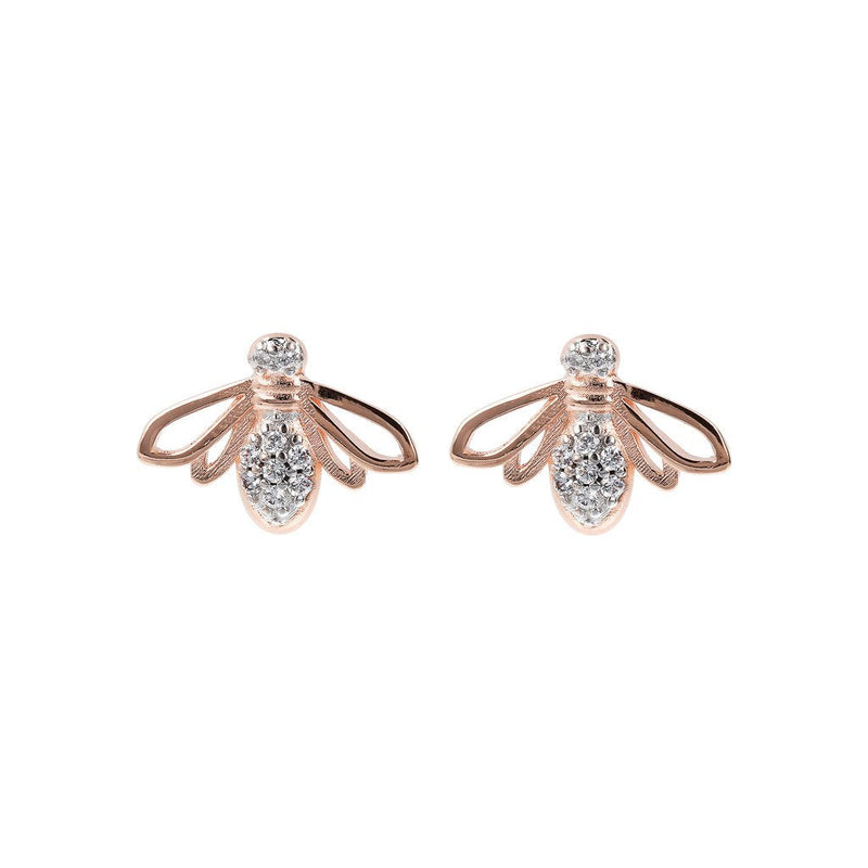 Bronzallure Bee Stud Earrings