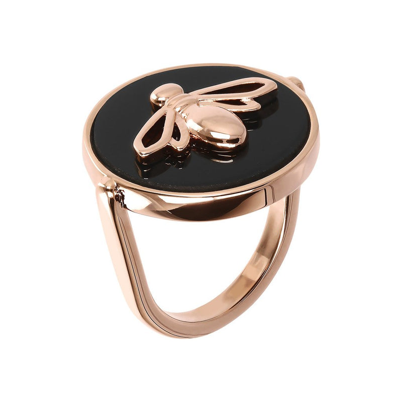 Bronzallure Bee Onyx Ring