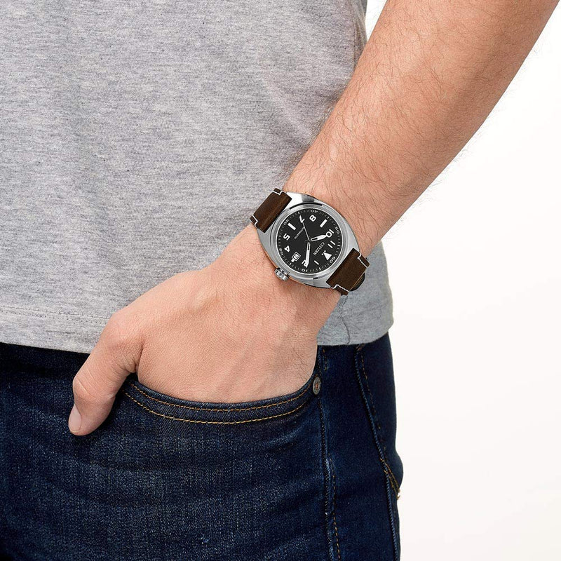 Citizen Automatic Brown Leather Dress Watch NJ0100-11E