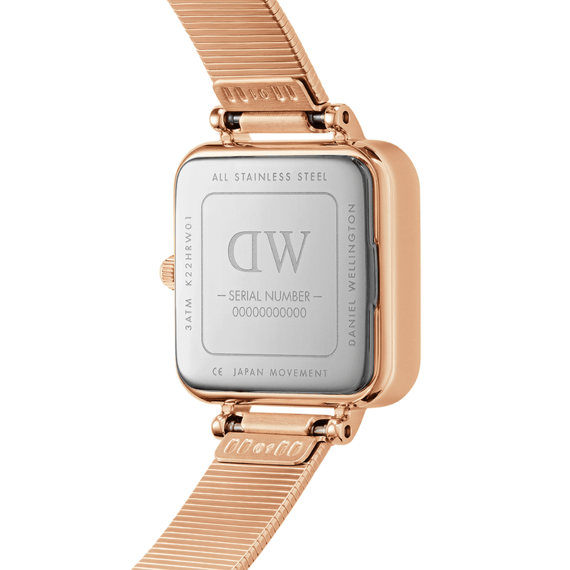 Daniel Wellington Quadro Studio 22mm RG White DW00100517