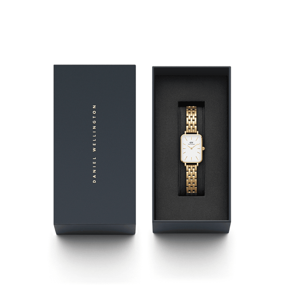 Daniel Wellington Evergold 26mm Quadro Watch with 5-Link Bracelet DW00100622