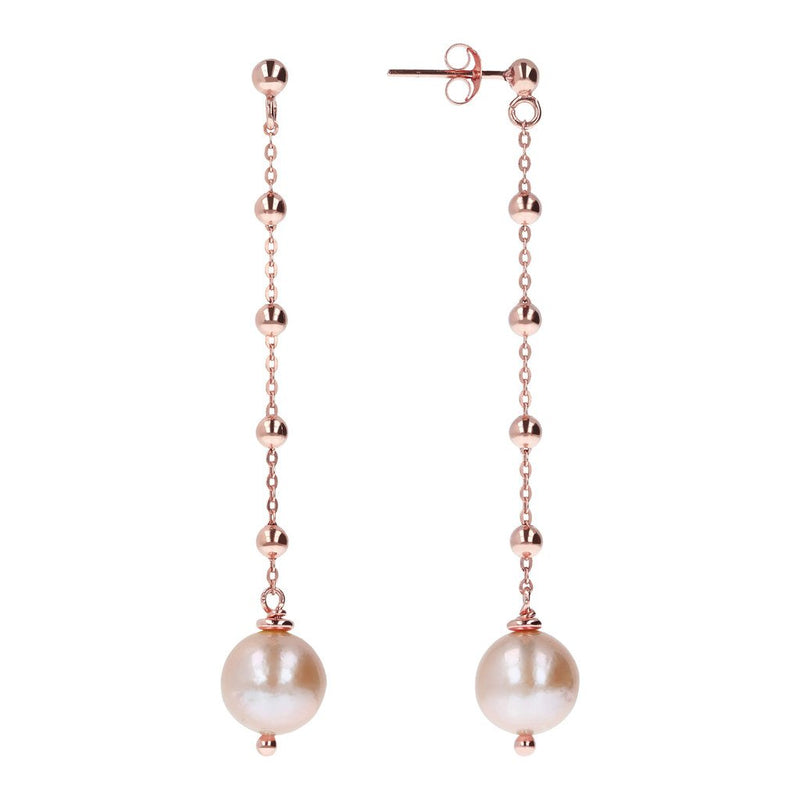 Bronzallure Delicate Pearl Drop Earrings