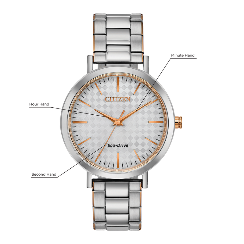 Citizen Eco-Drive Silver Dial Dress Watch EM0766-50A