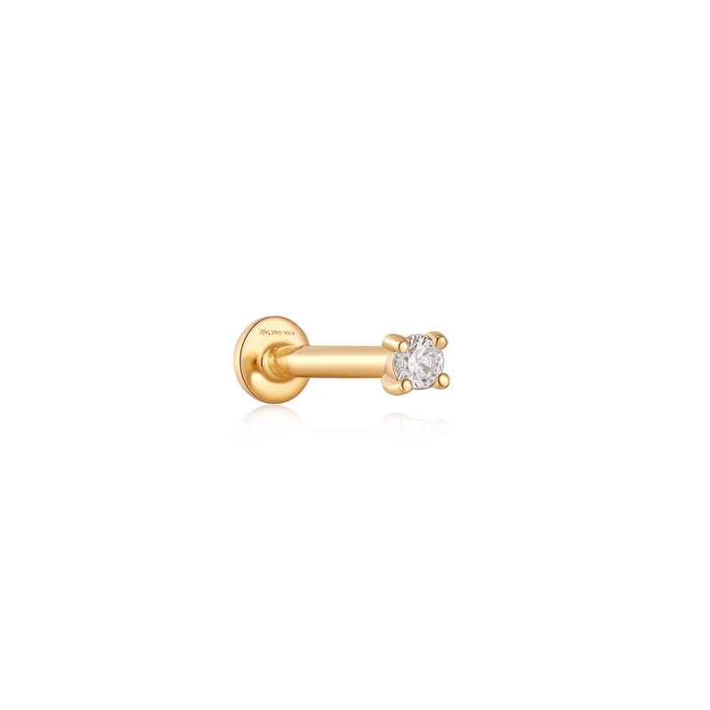 Ania Haie 14kt Gold Stargazer Natural Diamond Single Labret Earring