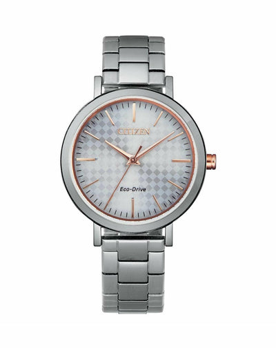 Citizen Eco-Drive Silver Dial Dress Watch EM0766-50A