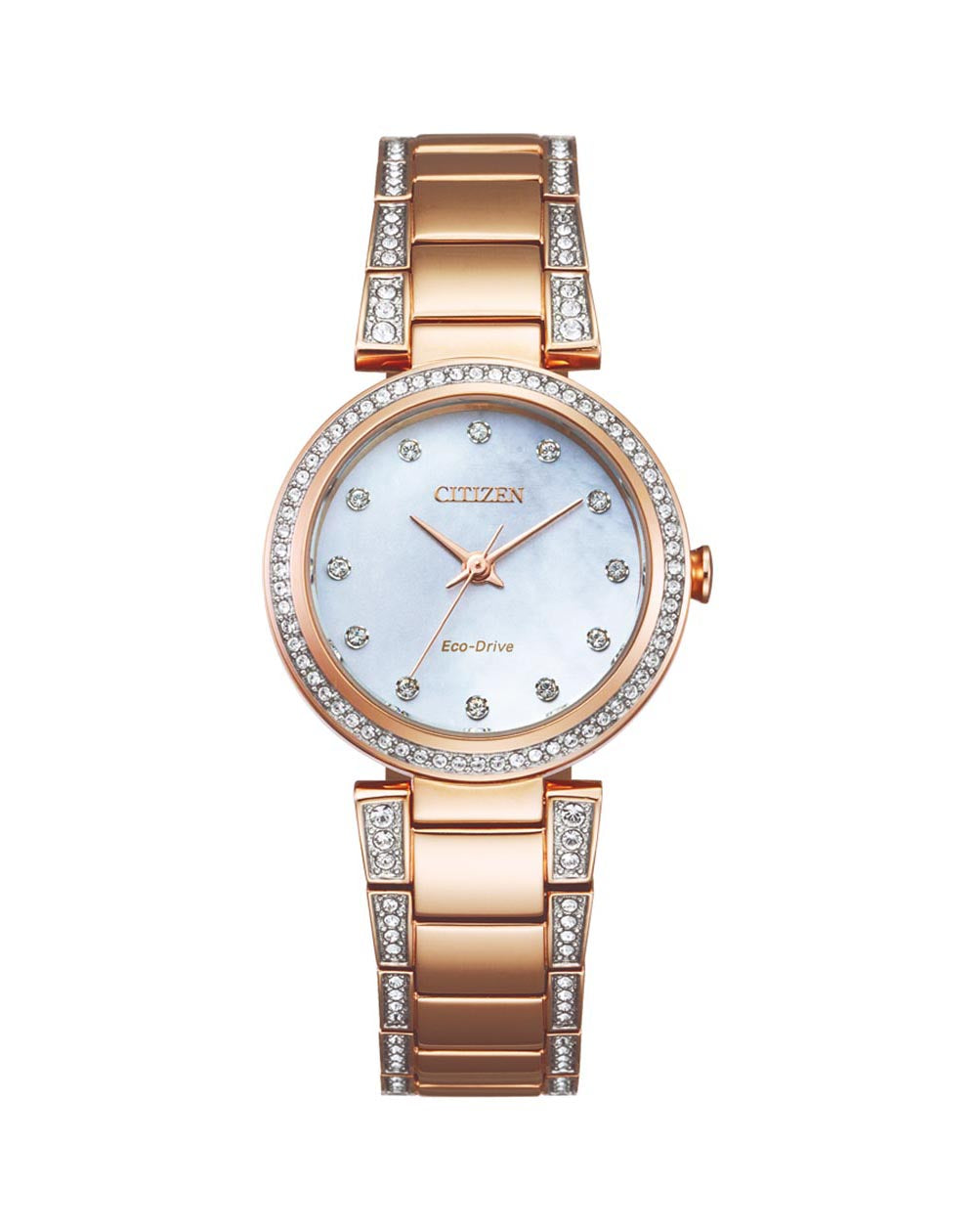 Citizen Dress White Mother Of Pearl Dial Women's Watch EM0843-51D