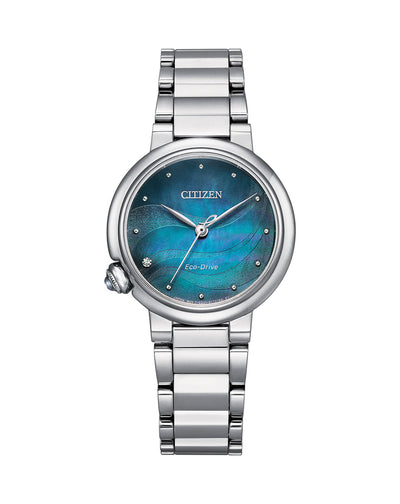 Citizen Women's Mother Of Pearl Blue Dress Watch EM0910-80N