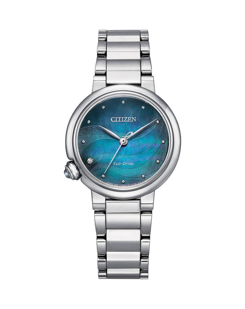 Citizen Women's Mother Of Pearl Blue Dress Watch EM0910-80N